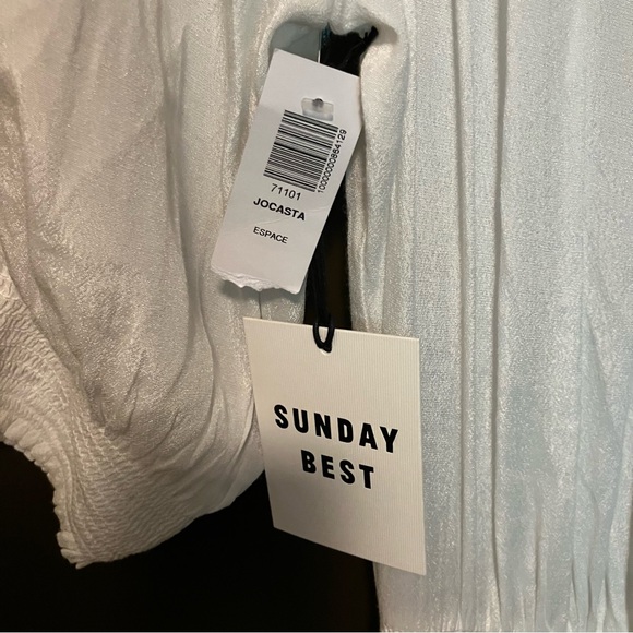 Aritzia Sunday Best Boho Off Shoulder Romantic Cottage Core Fairy Mini Dress - Picture 4 of 8